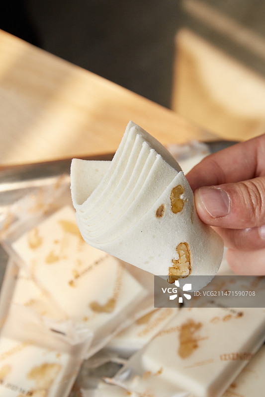 传统甜点桃片糕图片素材