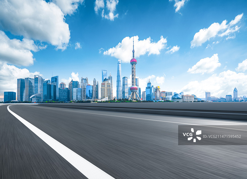 上海城市道路图片素材