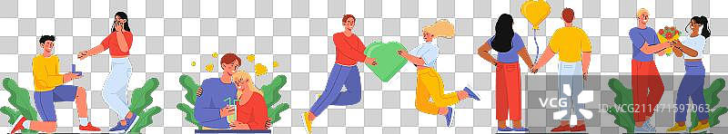 热恋中的情侣图片素材