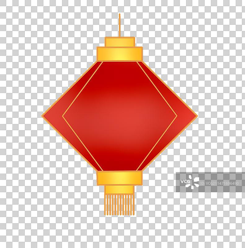 中国风灯笼促销优惠券模版图片素材