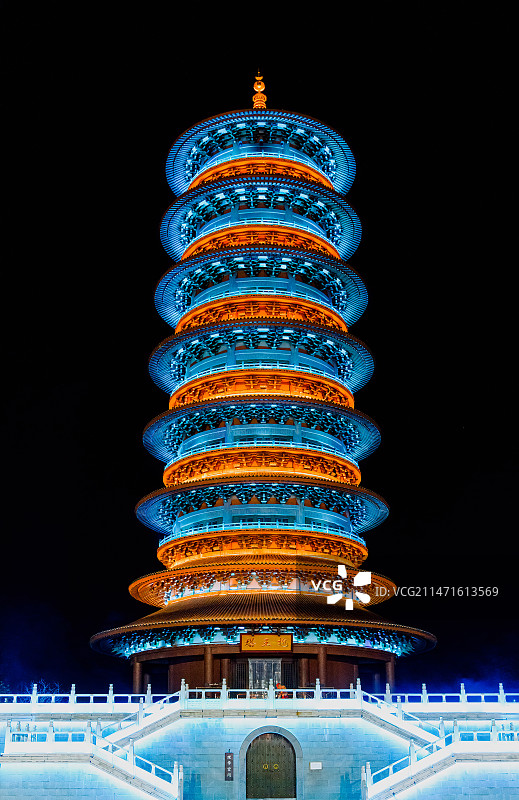 江西省婺源县婺女洲打铁花图片素材