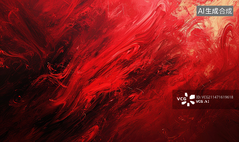 【AI数字艺术】红色抽象背景的全帧拍摄图片素材