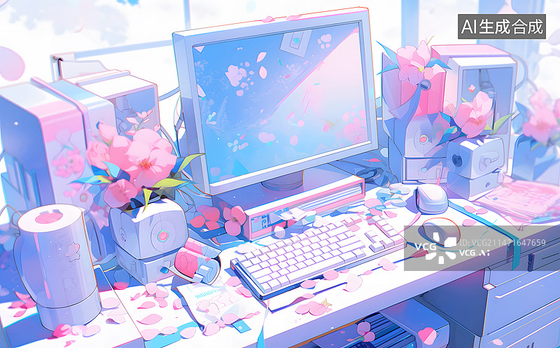 【AI数字艺术】电脑插画图片素材
