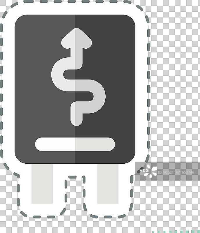 道路减速标志贴纸线条图片素材