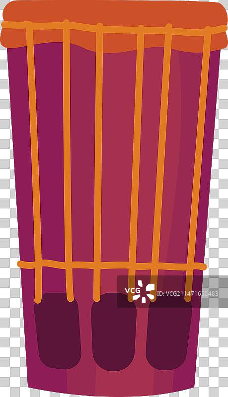 鼓乐器扁平设计图片素材