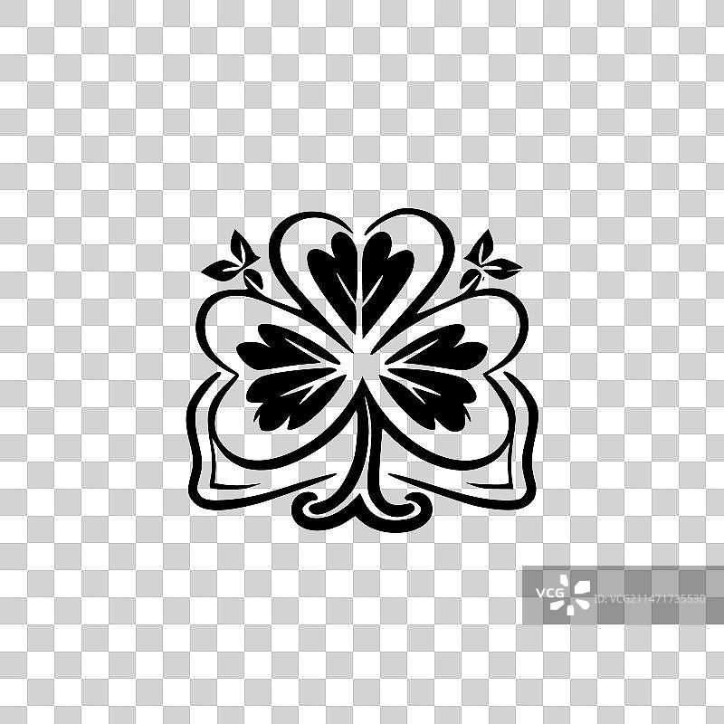 爱尔兰风格 - 简约扁平logo图片素材