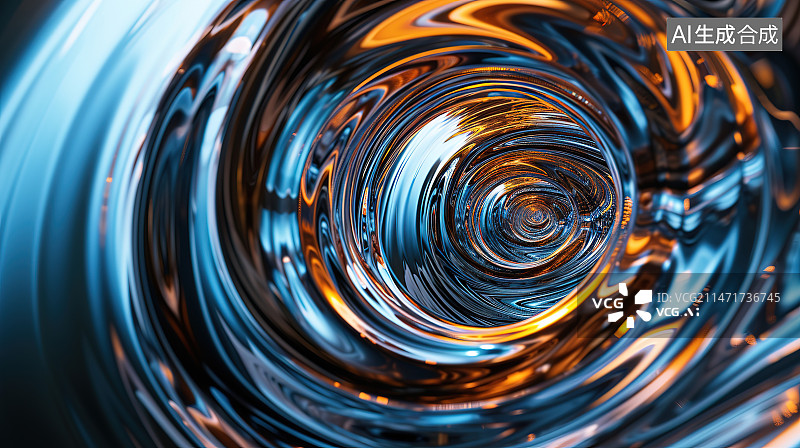 【AI数字艺术】水波荡漾的全帧拍摄图片素材