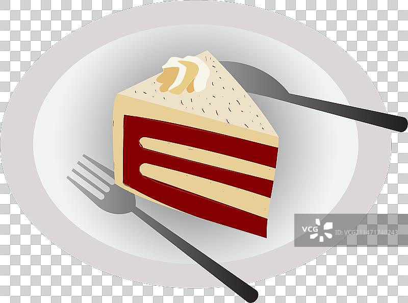 可爱的红色天鹅绒糕点美食图片素材