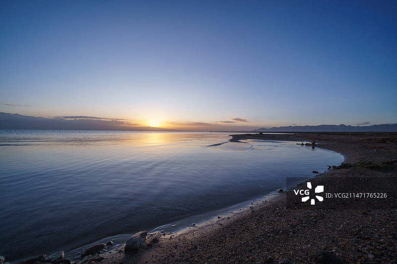 小柴旦湖图片素材