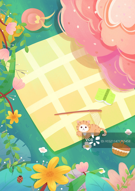 森系植物唯美背景图片素材