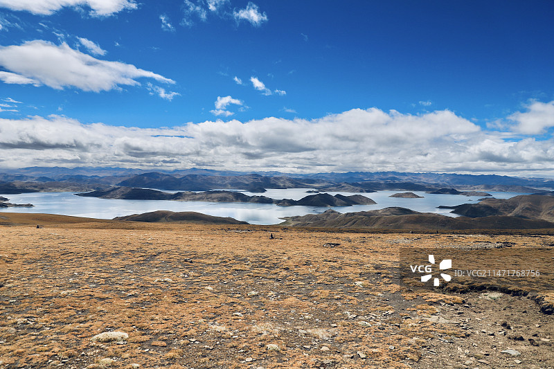 西藏羊湖图片素材