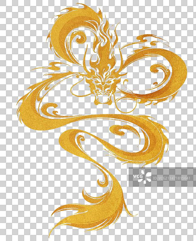 抽象写意龙型图片素材