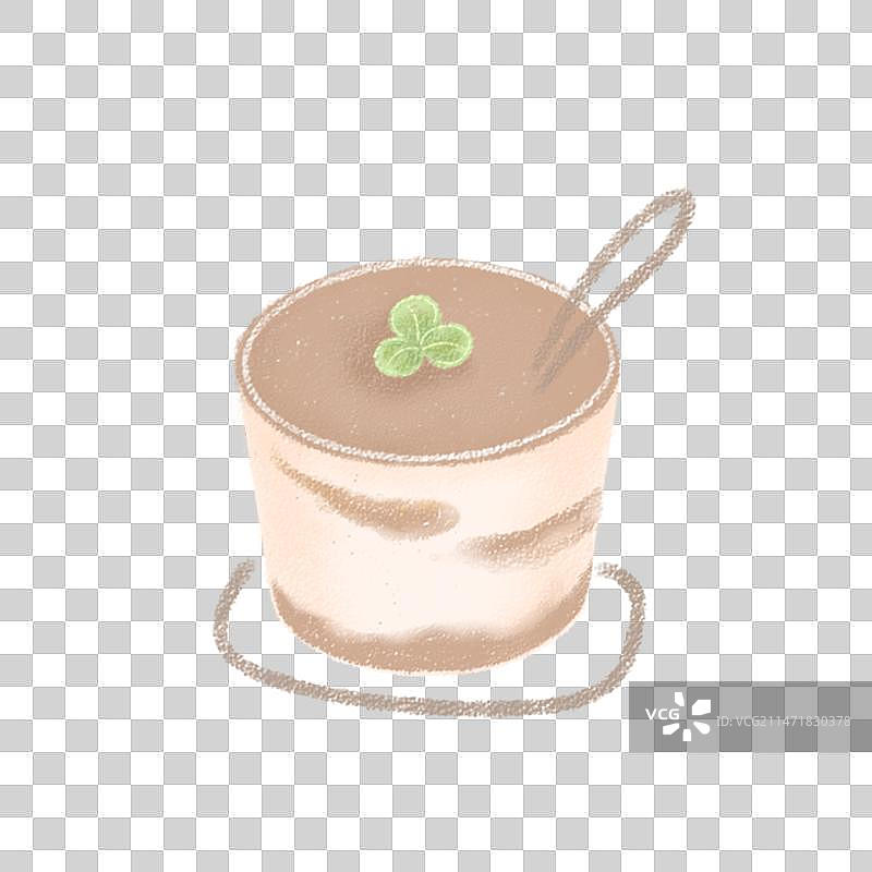 提拉米苏插画素材图片素材