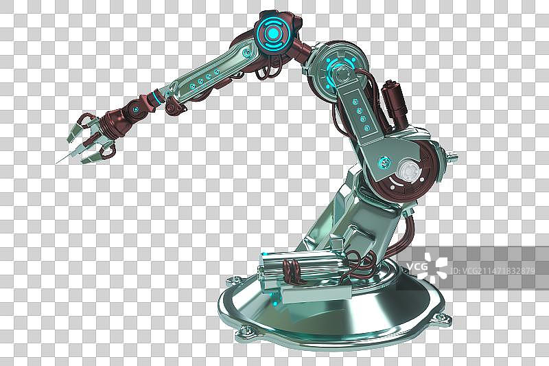 科技机械臂3D渲染图片素材
