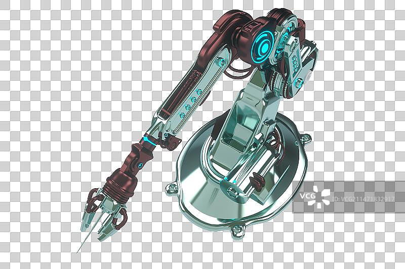 科技机械臂3D渲染图片素材