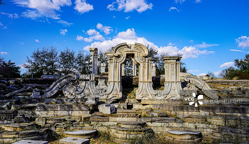 北京圆明园遗址公园西洋楼图片素材