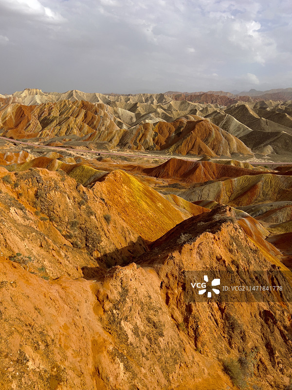张掖七彩丹霞图片素材