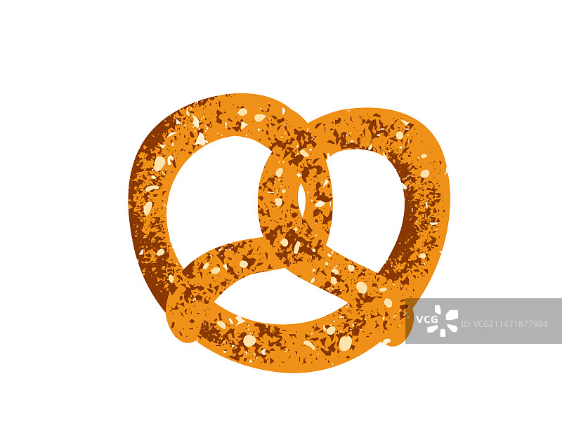 白色背景下的椒盐脆饼图片素材