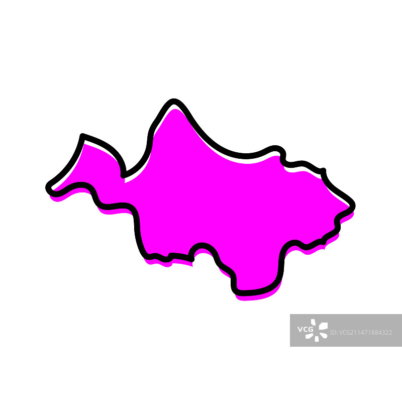 设计风格的加那利群岛地图图片素材