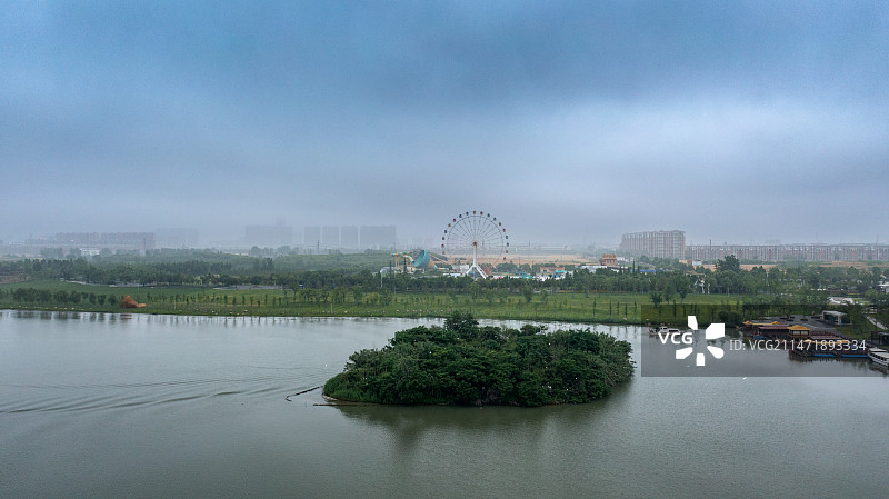 阜宁金沙湖风光图片素材