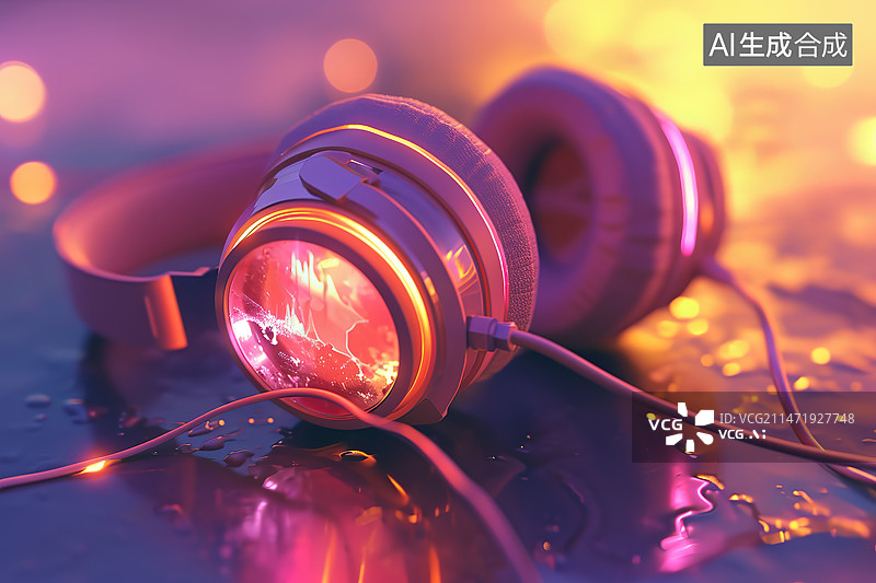 【AI数字艺术】桌子上的戒指特写镜头图片素材