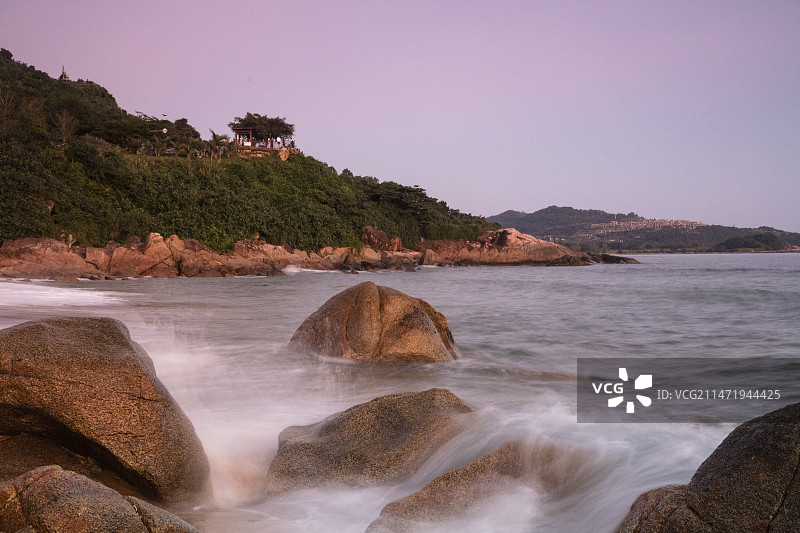 傍晚，石梅湾图片素材