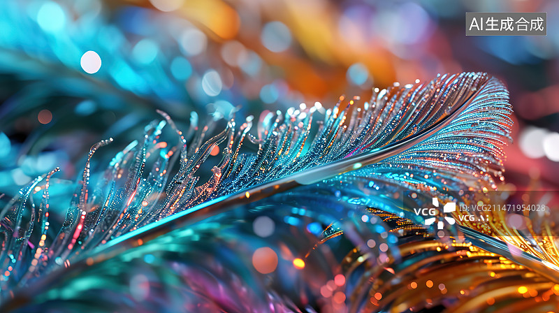 【AI数字艺术】圣诞装饰的特写镜头图片素材