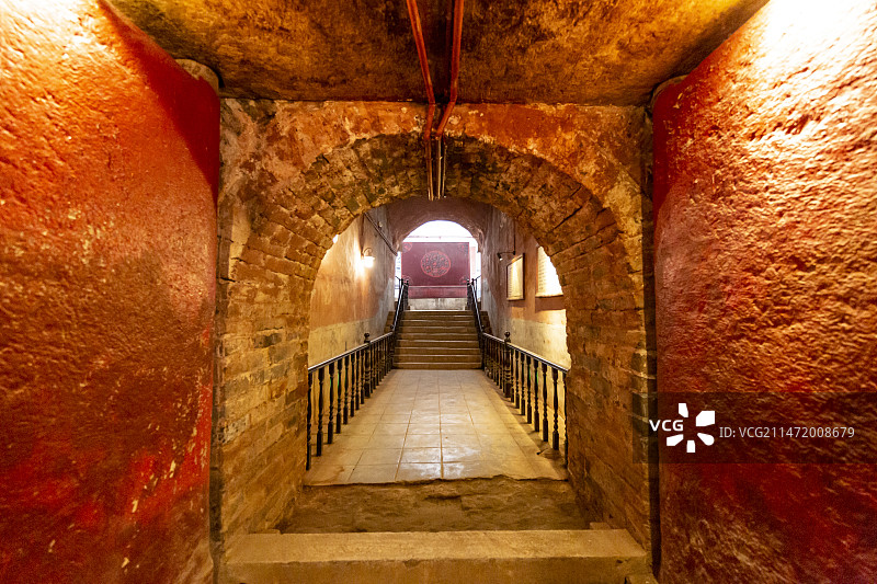 山东济宁明鲁王陵（明鲁王墓）戈妃墓（王妃戈氏墓）地宫：墓室图片素材