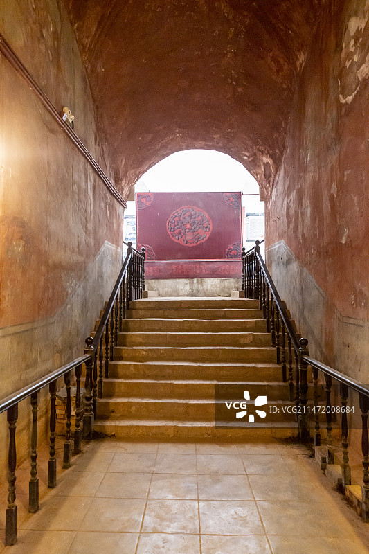 山东济宁明鲁王陵（明鲁王墓）戈妃墓（王妃戈氏墓）地宫：墓室图片素材