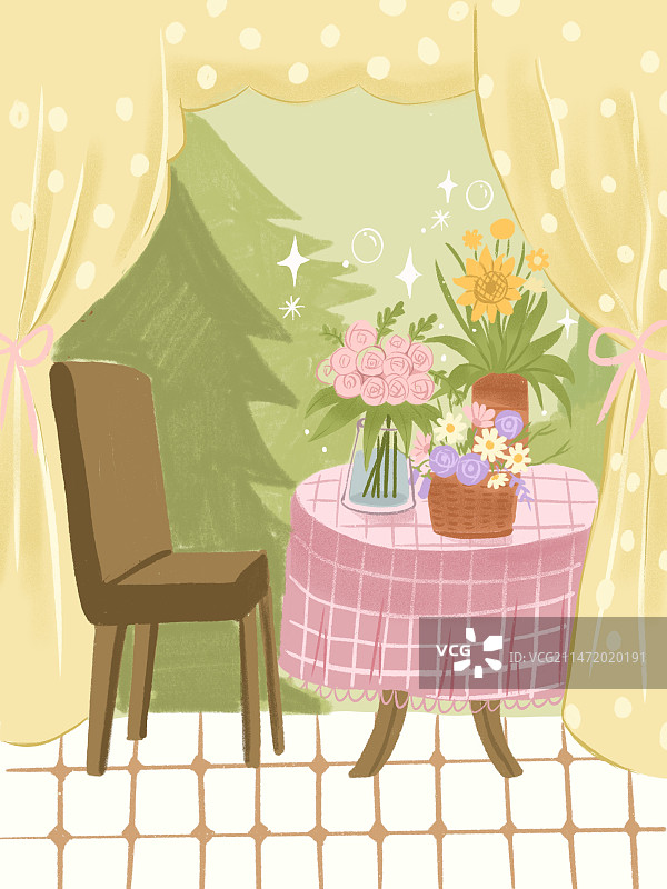 房间一角图片素材