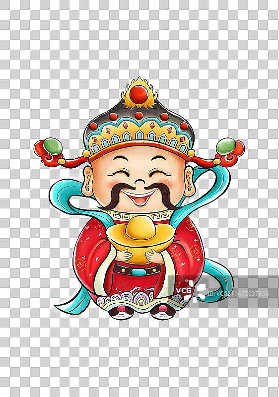 Q版福禄寿喜财图片素材