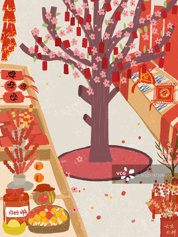 春节集市图片素材