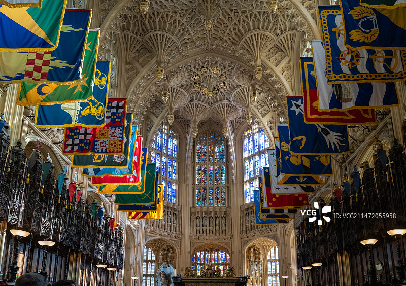 西敏斯特教堂内一隅图片素材