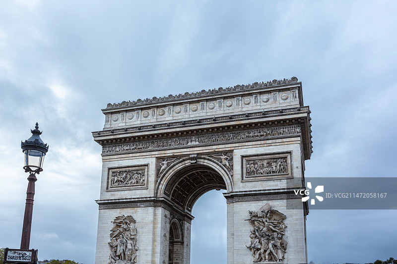 巴黎凯旋门图片素材