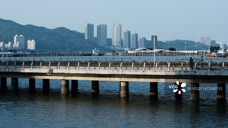 珠海日月贝与情侣路风景图片素材