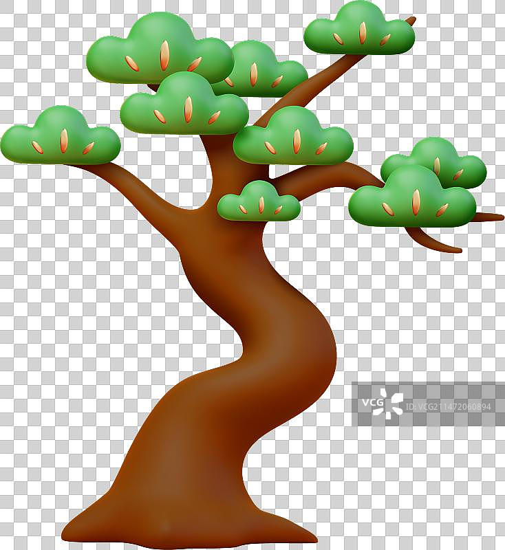 3D日本松树图片素材