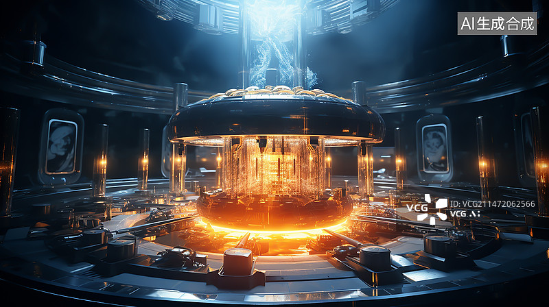 【AI数字艺术】科技可控核聚变概念图图片素材