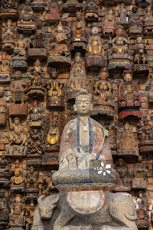 近代巴渝地区各种佛教道教民间木雕石雕艺术品图片素材