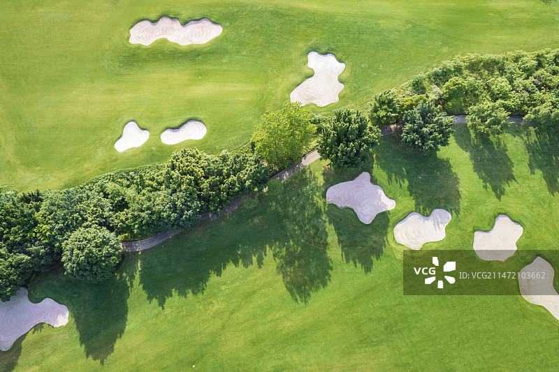 航拍重庆红鼎高尔夫社区图片素材