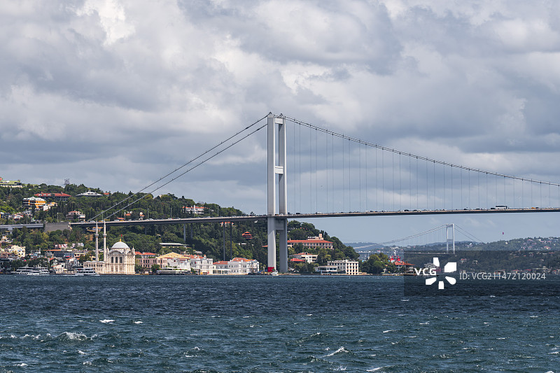 伊斯坦布尔两座跨海大桥同框图片素材