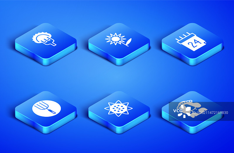 叉子上饺子和向日葵旁的乌克兰女性图片素材