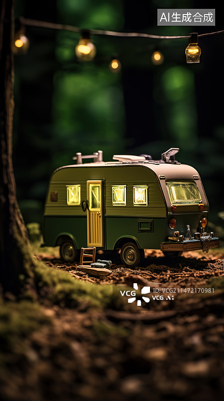 【AI数字艺术】晚上坐在车里的人图片素材