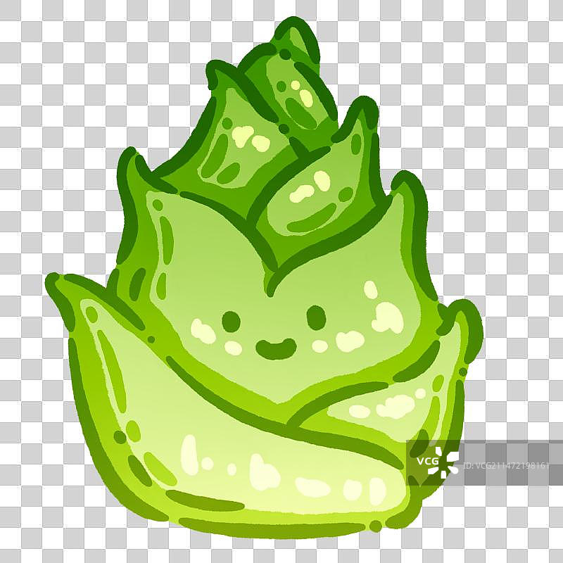 Q版蔬菜——笋图片素材