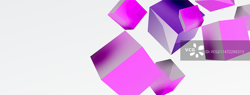 三维立方体抽象背景组成图片素材