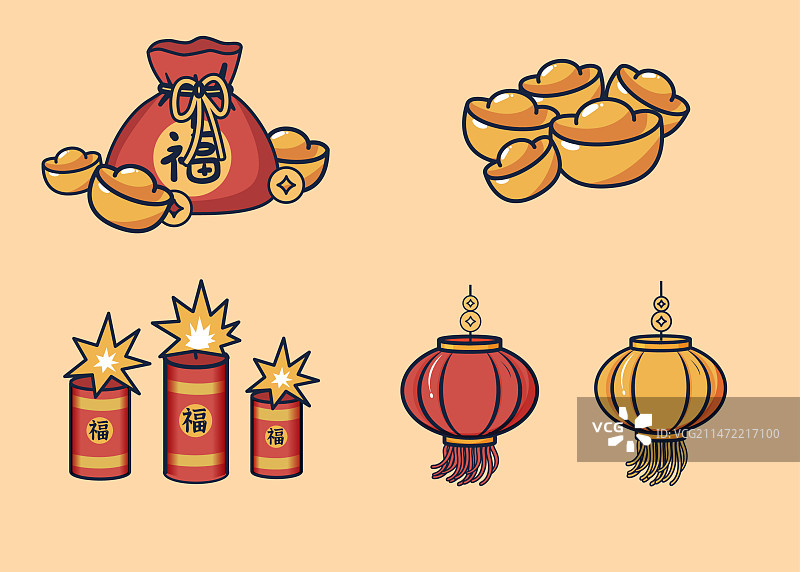 矢量国潮装饰图片素材