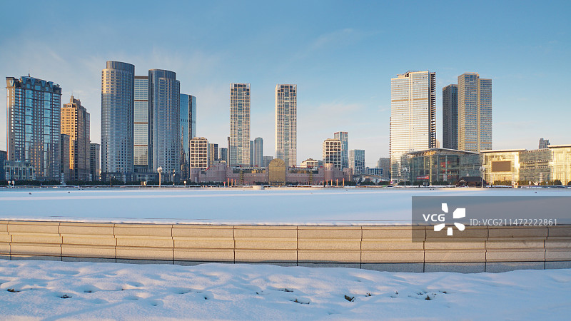 冬季大连星海广场图片素材