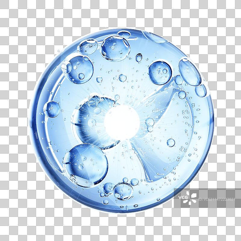 3D渲染的微观粒子精华结构图片素材