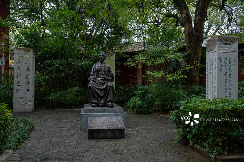 桂林独秀峰的雕塑图片素材