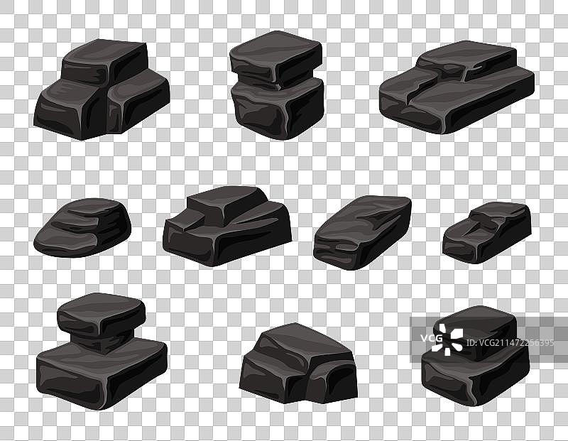 木炭煤球黑色矿产资源图片素材