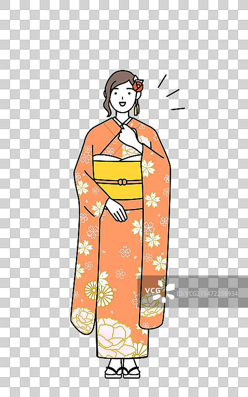 新年和成人节的初诣图片素材